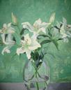 Lillies in a glass Vase