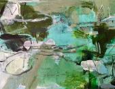 Jade green abstract